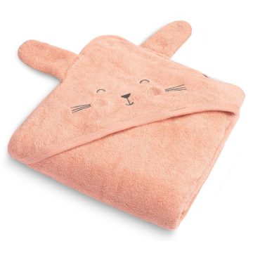 Sensillo kapucnis fürdőlepedő 90*90 cm - nyuszi 