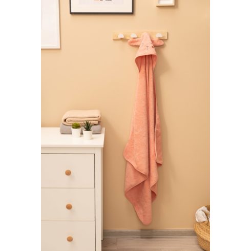 Sensillo kapucnis fürdőlepedő 90*90 cm - nyuszi 