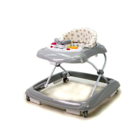 Asalvo bébikomp zenés játéktálcával - Baby Stars Grey