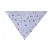 YO! háromszög alakú előke 1db - Szürke/Kutyusos