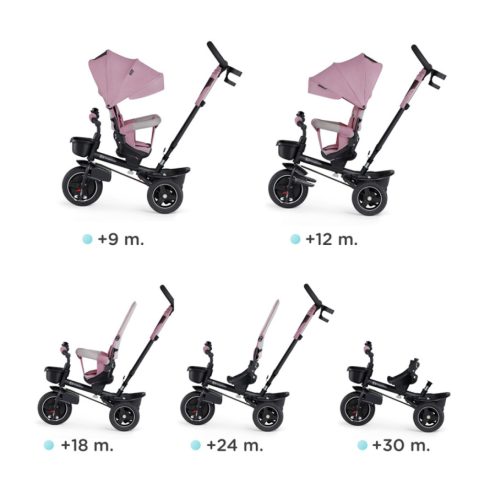 KINDERKRAFT Spinstep tricikli Pastel Pink