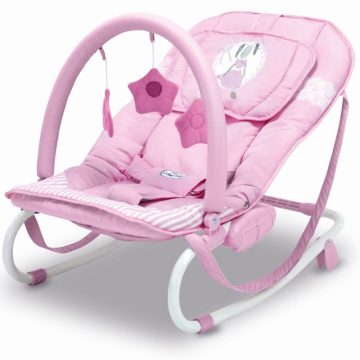 Asalvo Relax pihenő-hintaszék 9 kg-ig - Bunny light pink