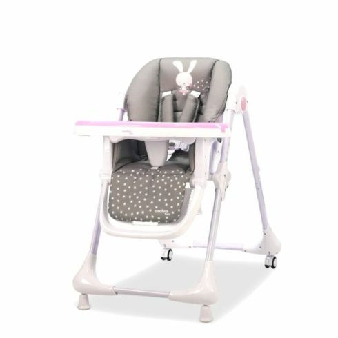 Asalvo Wheels multifunkciós etetőszék - Baby Rabbit Pink