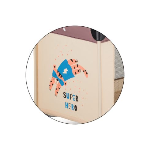 P&M Koot 1 szintes utazóágy - Tiger Super Hero