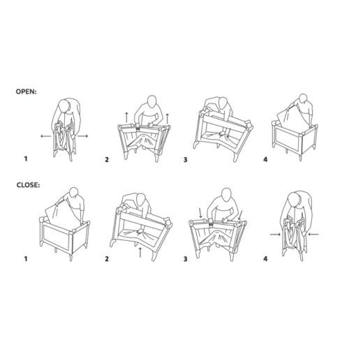 P&M Koot 1 szintes utazóágy - Tiger Super Hero