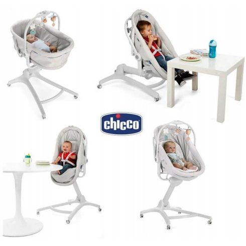 Chicco Baby Hug Air 4in1 bölcső-pihenő-etetőszék-fotel  0h + Aquarelle