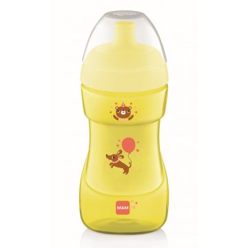 Mam 330 ml Sport Cup ivópohár - sárga kutyus