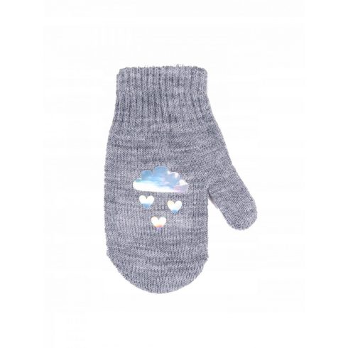 Yo! Bébi téli kesztyű 12 cm - szürke 