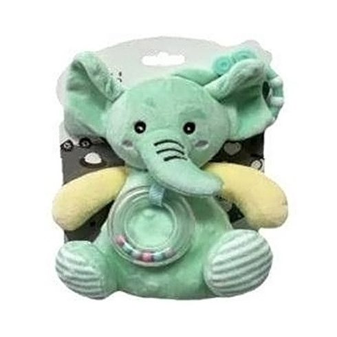 Tulilo plüss zenélő játék - zöld elefánt