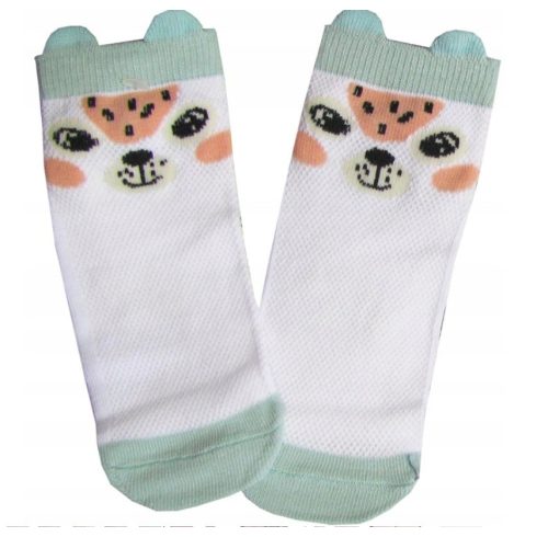 Yoclub pamut bokazokni 17/19 - fehér/zöld/láma