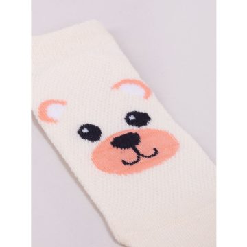 Yoclub pamut bokazokni 23/26 - krém/maci