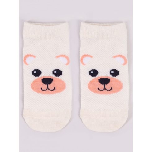 Yoclub pamut bokazokni 23/26 - krém/maci