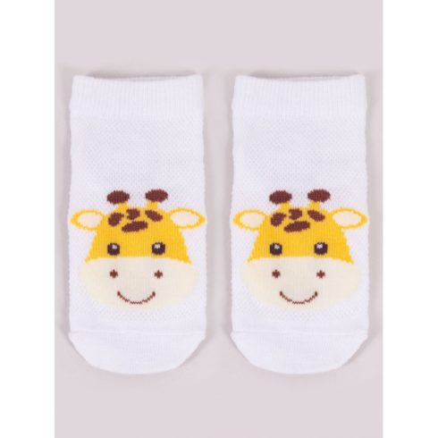 Yoclub pamut bokazokni 23/26 - fehér/zsiráf