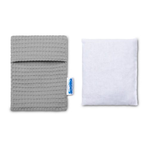 Cseresznyemag párna 13x16 cm - szürke 