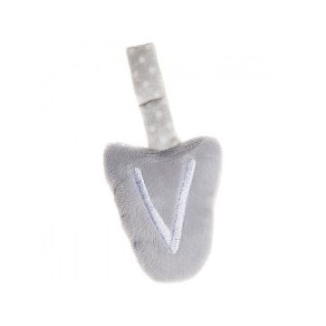 Artesavi  plüss "V" betű - babakocsi csörgőre