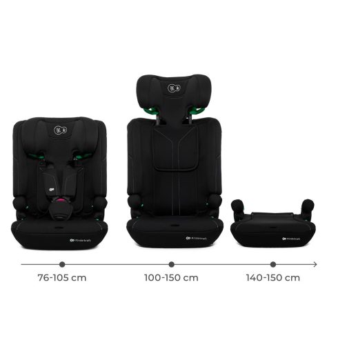 Kinderkraft I-Comfy i-Size biztonsági autósülés  76-150cm - Fekete