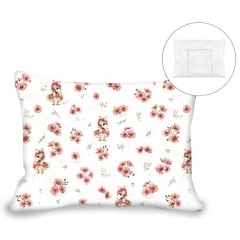 Lapos párna levehető huzattal 40x60 cm -    Rózsaszín kacsa