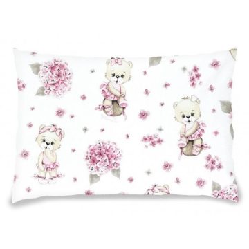   Lapos párna levehető huzattal 40x60 cm -    Balerina maci rózsaszín