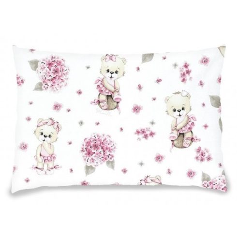 Lapos párna levehető huzattal 40x60 cm -    Balerina maci rózsaszín