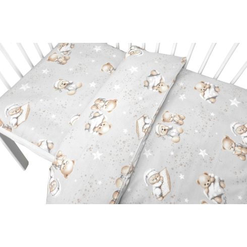 Baby Shop 2 részes babaágynemű 90x120 cm - Jó Éjszakát szürke 