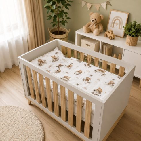 Baby Shop 2 részes babaágynemű 90x120 cm - Mackó álom bézs