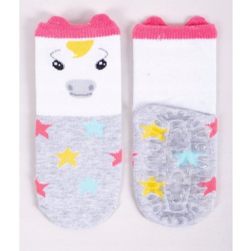 Yoclub ABS csúszásgátlós zokni 17/19 - csillagos/unikornis