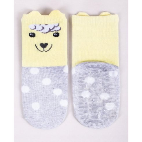 Yoclub ABS csúszásgátlós zokni 17/19 - pöttyös/bárány