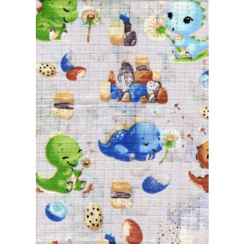 Mintás textil pelenka 1db-os - Kis dinók