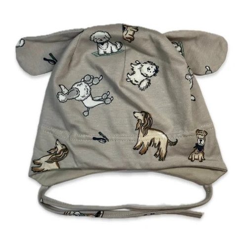 Minimanó Pamut kötős sapka kutyafüles (38) - Woof 