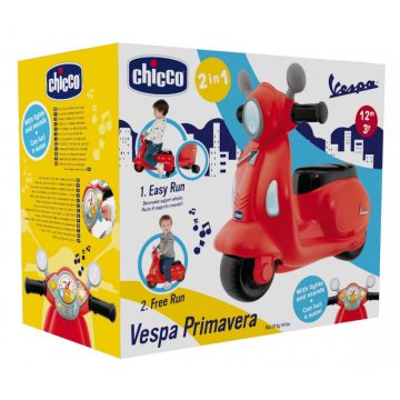   Chicco Vespa Primavera robogó 12-36 hó lábbal hajtós - piros