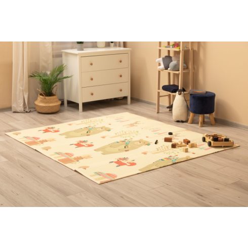 Összehajtható játszószőnyeg 200x180 cm - Indiánok 