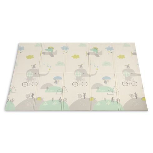 Összehajtható játszószőnyeg 200x180 cm - Elefántok 