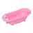   Lorelli kád leeresztő dugóval, babatartóval 88 cm + kádállvány -  Pink