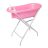   Lorelli kád leeresztő dugóval, babatartóval 88 cm + kádállvány -  Pink