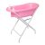 Lorelli kád leeresztő dugóval, babatartóval 88 cm + kádállvány -  Pink