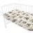   Baby Shop pamut,gumis lepedő 60*120 cm - Erdei barátok zöld