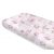 Baby Shop pamut,gumis lepedő 60*120 cm - rózsaszín virágos nyuszi  