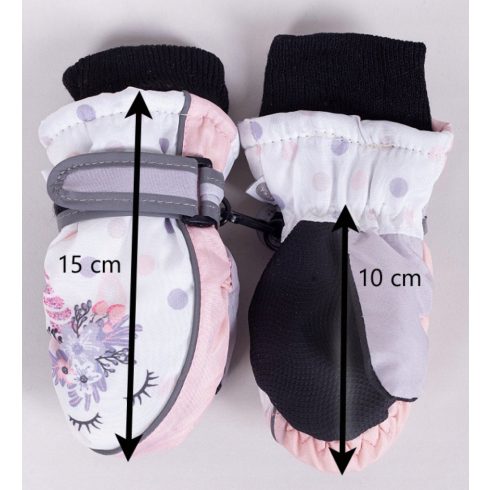 Yo! Bélelt 1 ujjas orkán kesztyű 10cm - virágos 