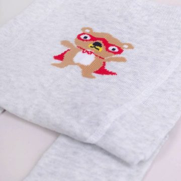   Yo!Club pamut harisnyanadrág fiú (56-62) - szürke/szuperhős maci