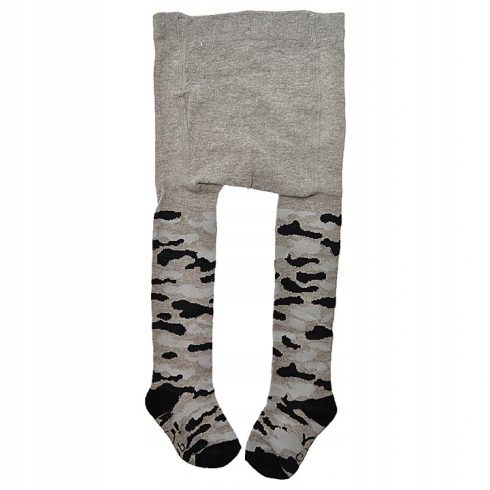 Yo! Baby pamut harisnyanadrág fiú (56-62) - szürke terepmintás