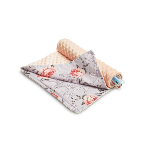 Sensillo kétoldalas babapléd 75x100cm - rózsás 