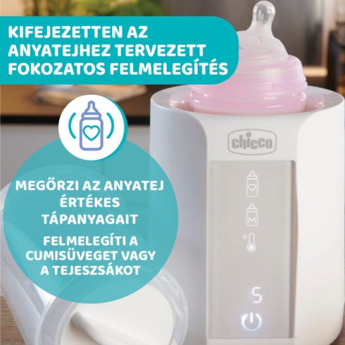 Chicco Cumisüveg-melegítő sterilizálóval
elektromos 0h +