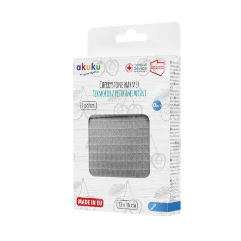 Akuku Cseresznyemag párna 13x16 cm - szürke 