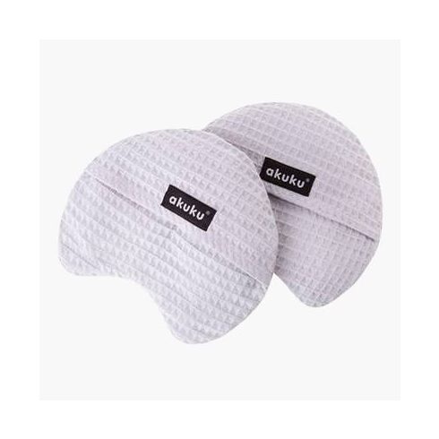 Akuku cseresznyemaggal töltött mellpárna levehető huzattal, 2 db - Szürke