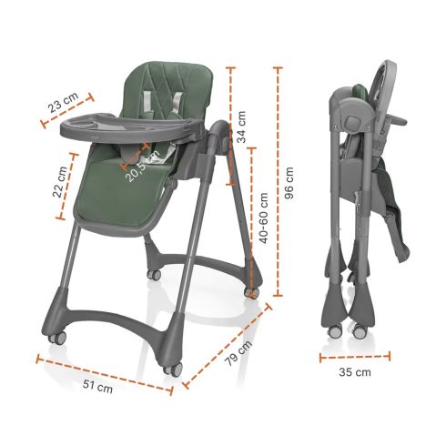 Zopa Primo multifunkciós etetőszék - Light Grey