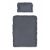 Pamut ágynemű huzat fodros 90*120 cm - Grafit 