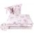 Baby Shop 3 részes ágynemű garnitúra - rózsaszín virágos nyuszi 