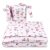 Baby Shop 3 részes ágynemű garnitúra - rózsaszín róka és nyuszi 