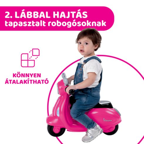 Chicco Vespa Primavera robogó 12-36 hó lábbal hajtós - rózsaszín