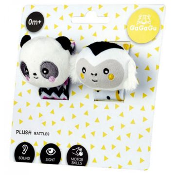 Majom és Panda csuklócsörgő 2db-os szett